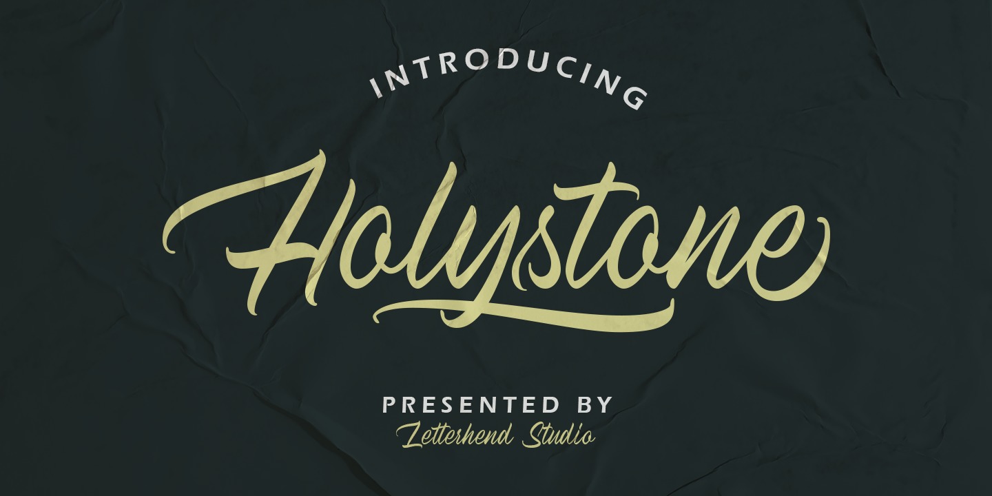 Пример шрифта Holystone #1